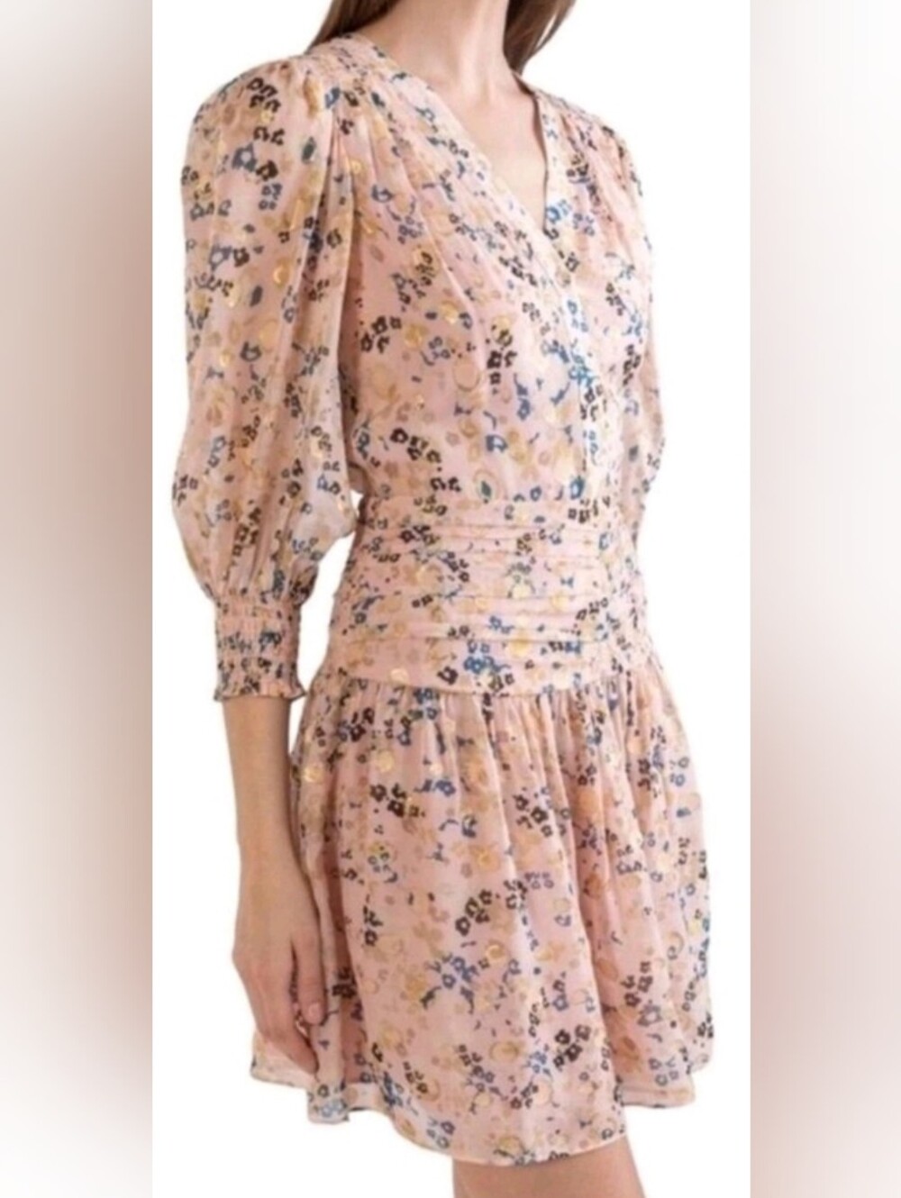 Shoshanna Monte’ Balloon-Sleeve Dress NWOT Size 8 $440.00